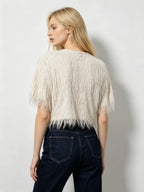 Aveline Fringed Open Cardigan