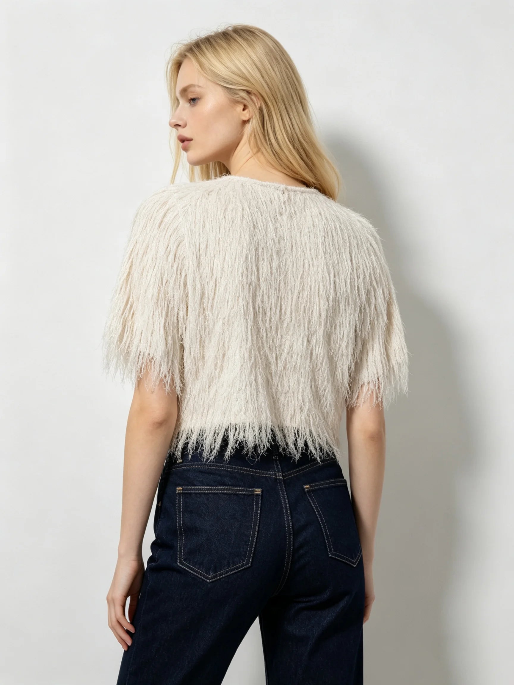 Aveline Fringed Open Cardigan