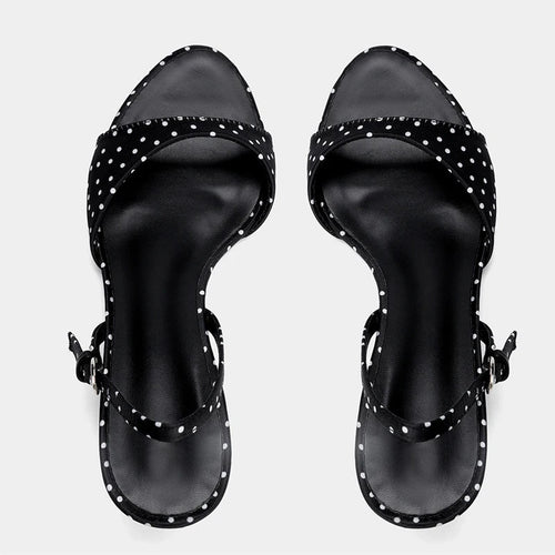 Camille Satin Kitten-Heel Sandal