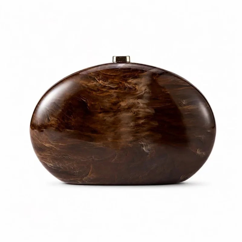 Estelle Oval Acrylic Clutch