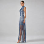 Raine Tassel Sleeveless Long Dress