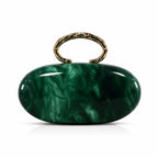Leighton Oval Acrylic Evening Purse