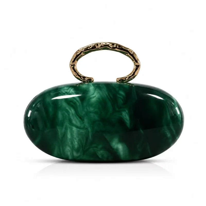 Leighton Oval Acrylic Evening Purse