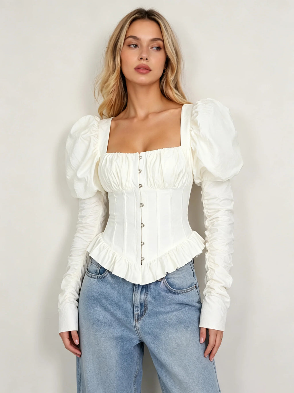Carraway Ruched Corset Top
