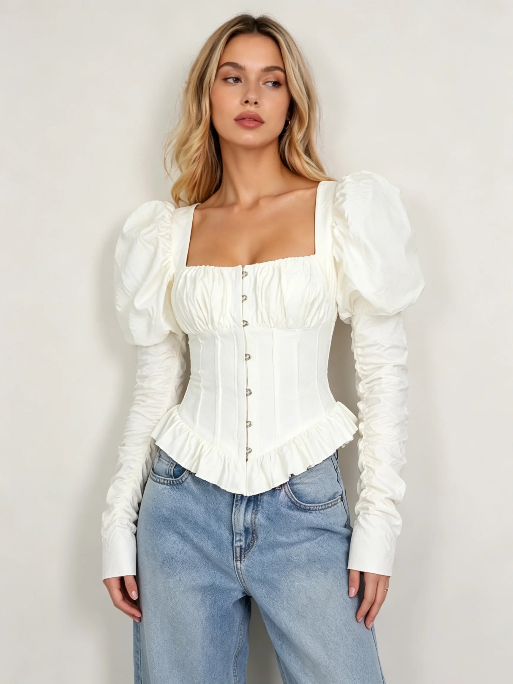 Carraway Ruched Corset Top