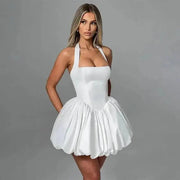 Halter Wrap Mini Dress – Eira