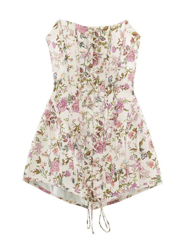 Lace-Up Corset Dress – Jade