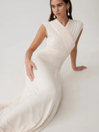 Ophira V-Neck Wrap Maxi Dress