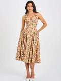 Reeva Floral Halter Midi Dress