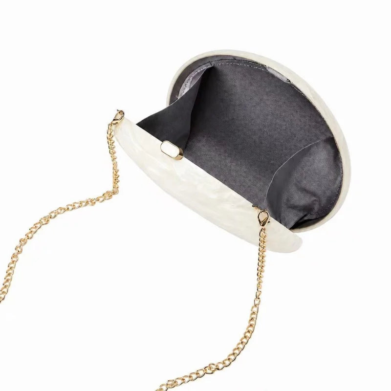 Estelle Oval Acrylic Clutch