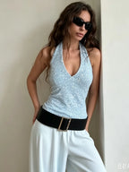 Charlotte Sequin Wrap Tank