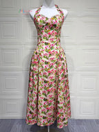 Reeva Floral Halter Midi Dress