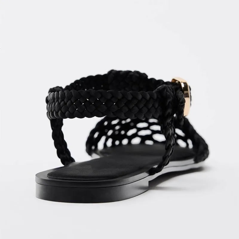 Woven Roman Sandal – Cara