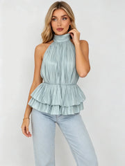 Ruffle Halter Top – Adaline