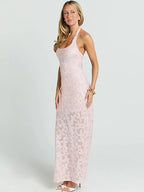 Lourdes Sequin Mermaid Halter Gown
