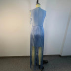 Raine Tassel Sleeveless Long Dress