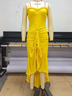 Magnolia Ruffled Draped Maxi Dress