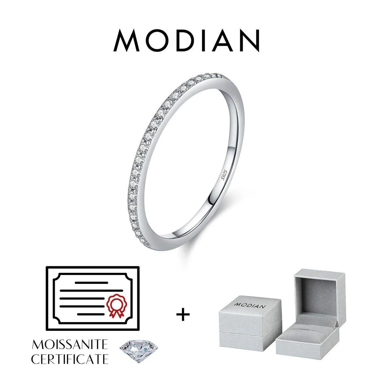 Moissanite Band – Kate