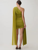 Pandora One-Shoulder Backless Mini Dress
