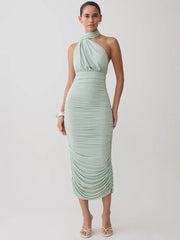 Twist Halter Dress – Cassia