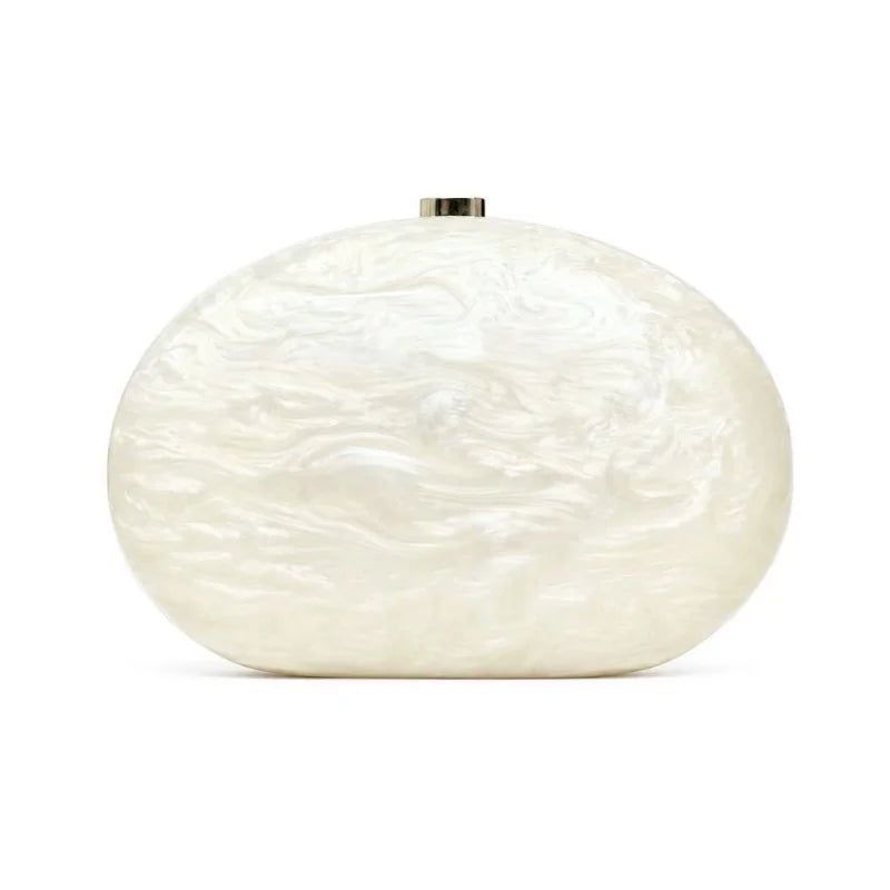 Estelle Oval Acrylic Clutch