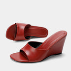 Odile Leather Wedge Sandal