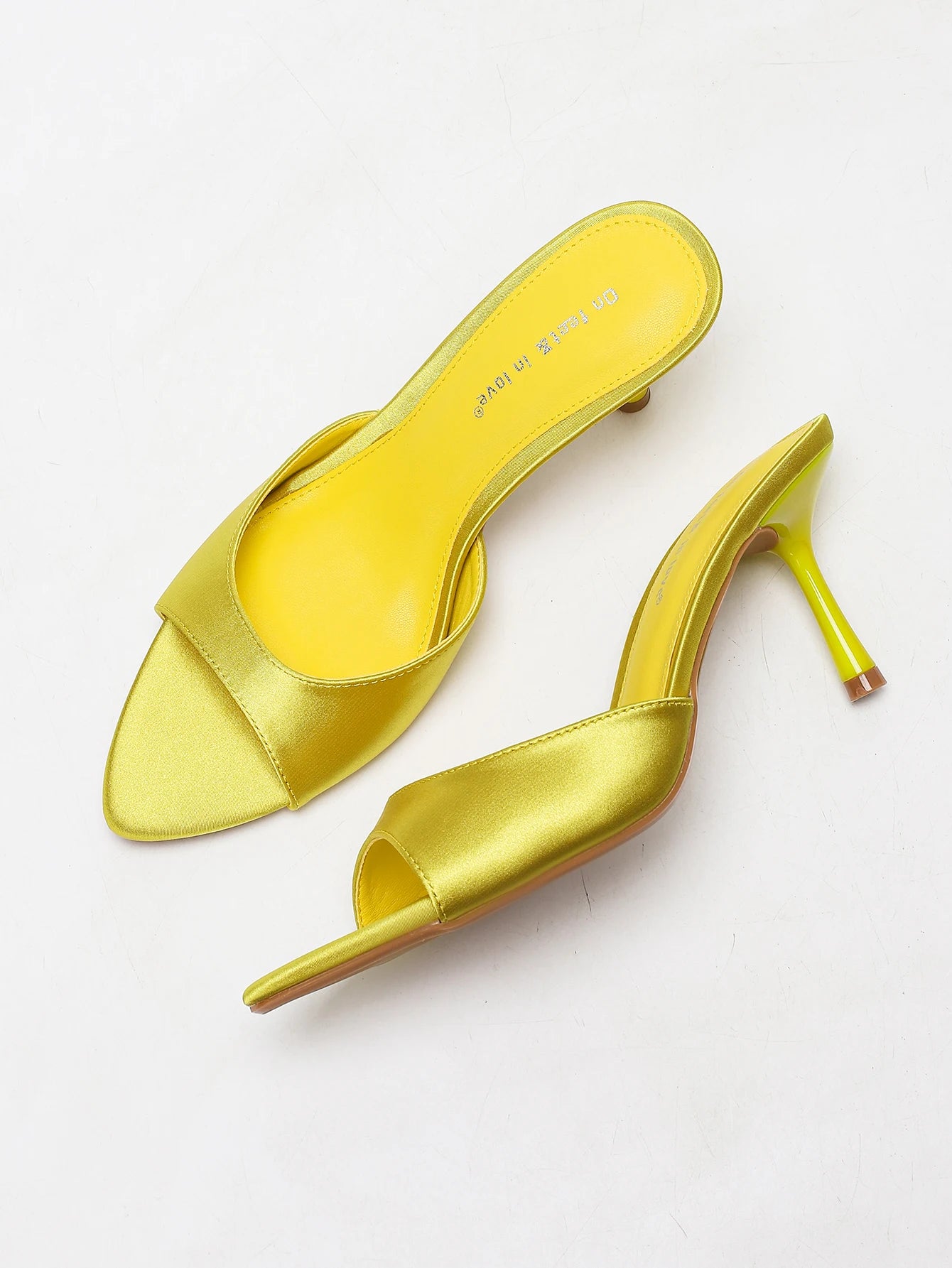 Constance Satin Stiletto Mule