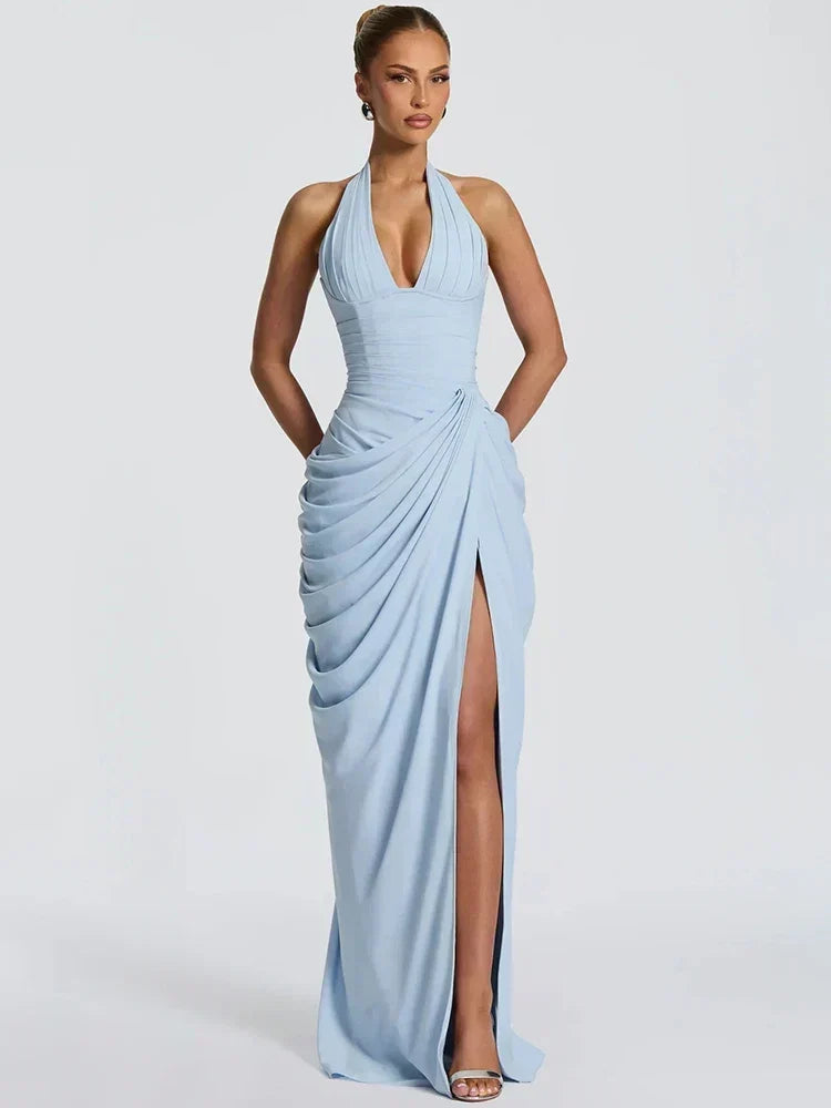 Deep-V Maxi Dress – Calla