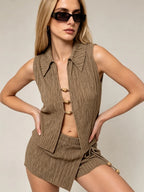 Hazel Waistcoat & Skort Set