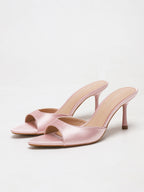 Constance Satin Stiletto Mule