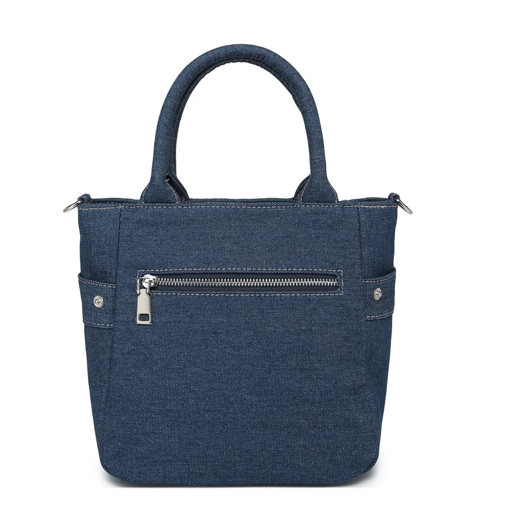 Laurel Denim Coat-Shaped Crossbody Bag