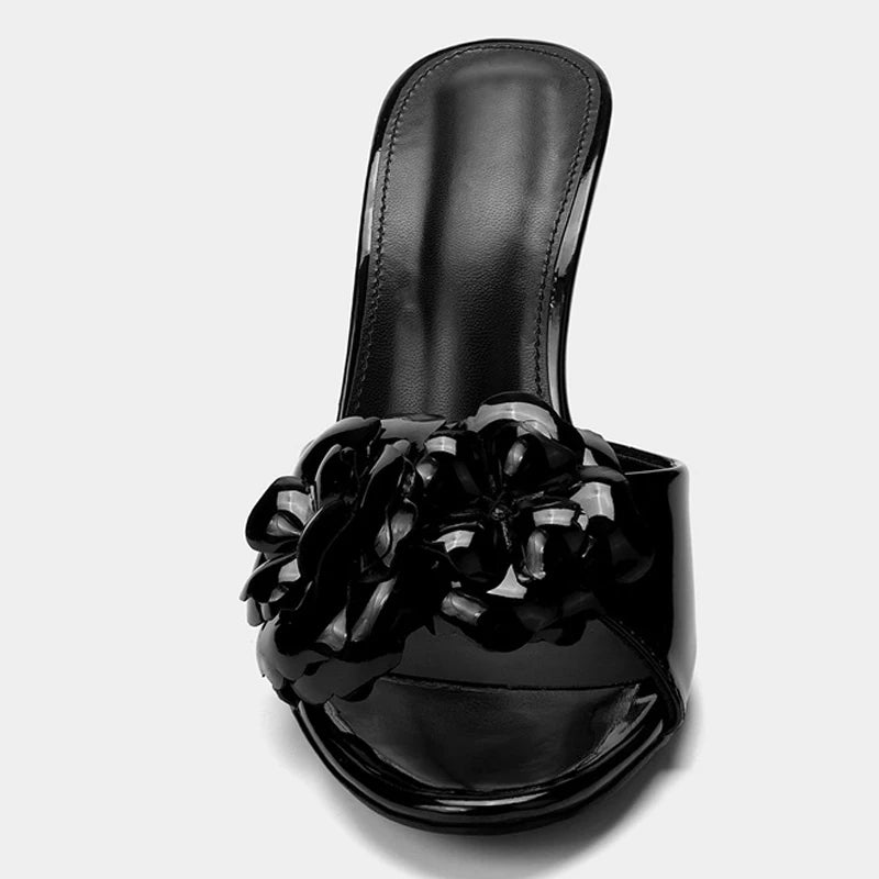 Margaux Patent Leather Heeled Sandal