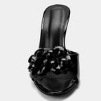 Margaux Patent Leather Heeled Sandal
