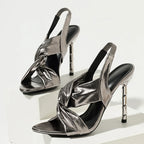 Fiora Spiral Strap Heeled Sandal