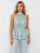 Ruffle Halter Top – Adaline