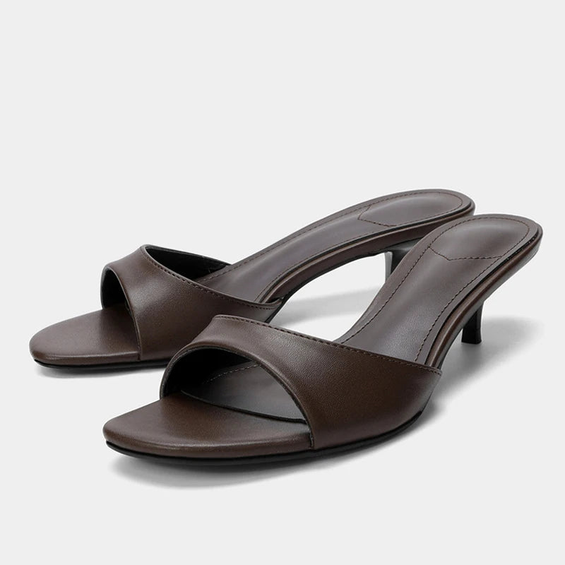Josephine Leather Mule Sandal