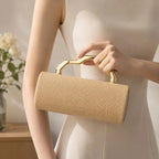 Farrah Straw Barrel Evening Clutch