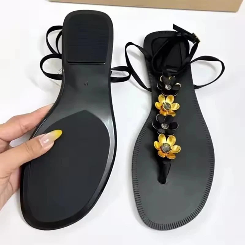 Fleur Ankle-Strap Flat Sandal