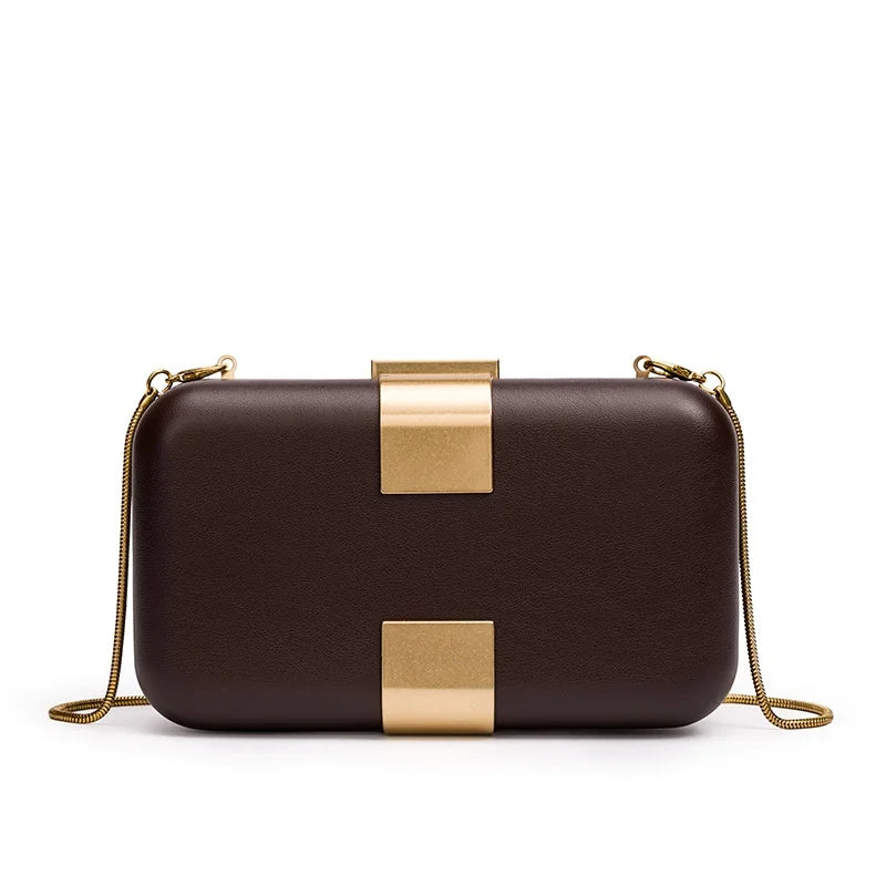 Gigi Lock-Clasp Evening Bag