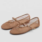 Buckle-Strap Mesh Flat – Dara