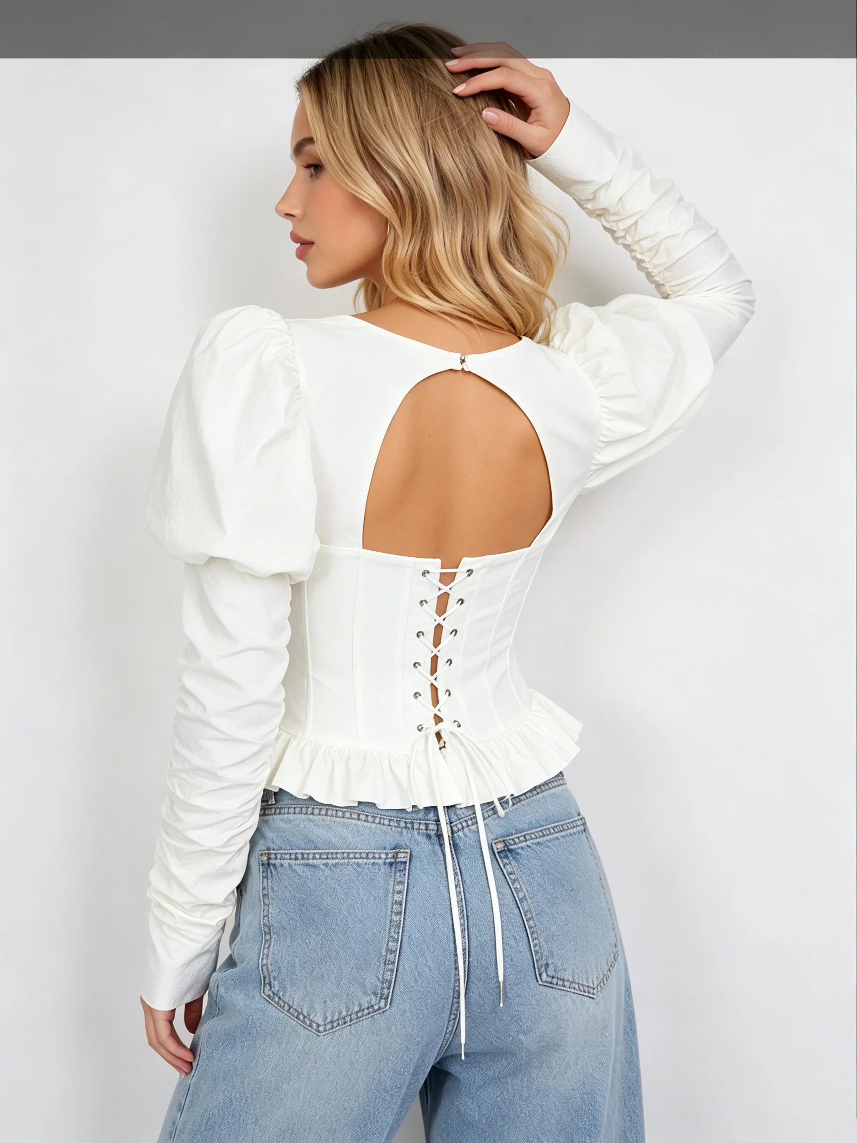 Carraway Ruched Corset Top