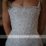 Beaded Spaghetti Gown – Marla