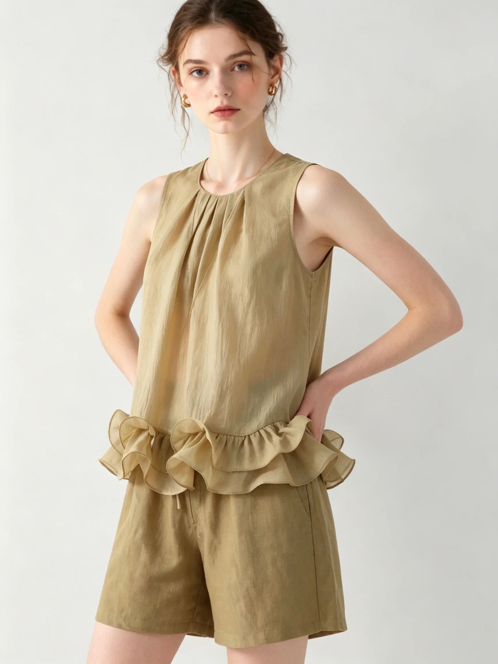 Honoré Ruffle Top & Shorts Set