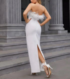 Feather-Trim Dress – Katinka